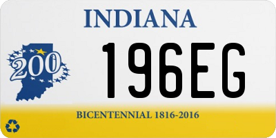 IN license plate 196EG