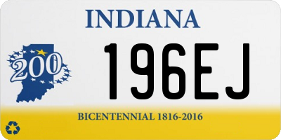 IN license plate 196EJ