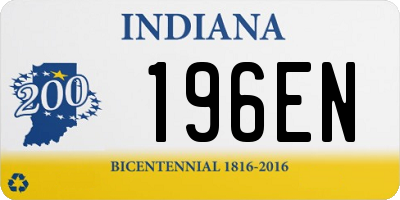 IN license plate 196EN