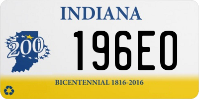 IN license plate 196EO