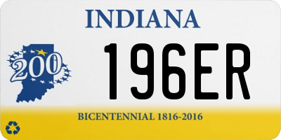 IN license plate 196ER