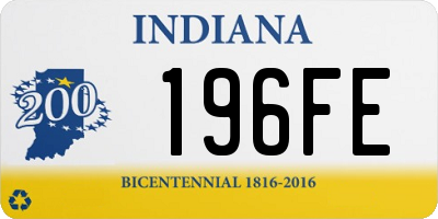 IN license plate 196FE