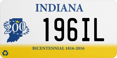 IN license plate 196IL