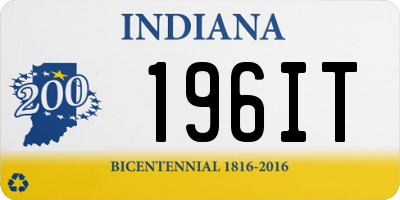 IN license plate 196IT