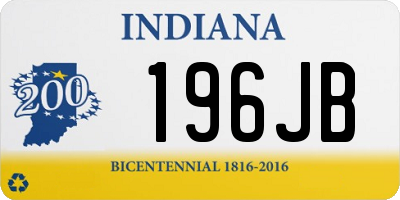 IN license plate 196JB