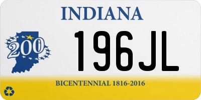 IN license plate 196JL
