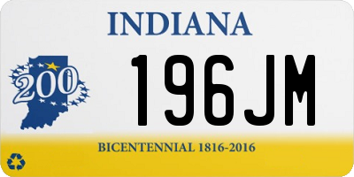 IN license plate 196JM