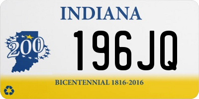 IN license plate 196JQ