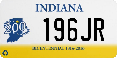 IN license plate 196JR