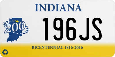 IN license plate 196JS