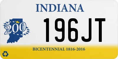 IN license plate 196JT