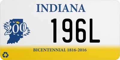 IN license plate 196L