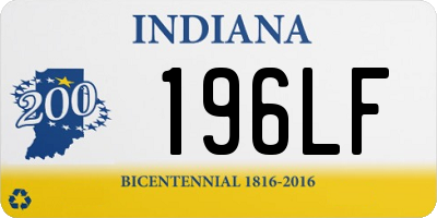 IN license plate 196LF