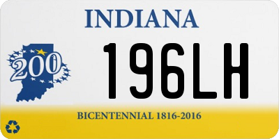 IN license plate 196LH