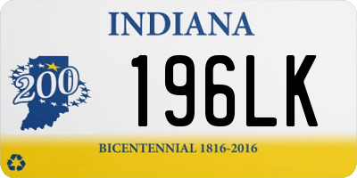 IN license plate 196LK