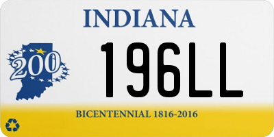 IN license plate 196LL