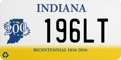 IN license plate 196LT