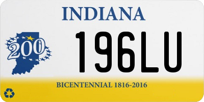 IN license plate 196LU