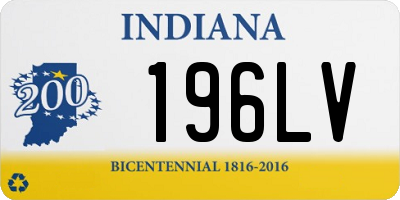 IN license plate 196LV