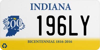 IN license plate 196LY