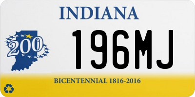 IN license plate 196MJ