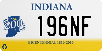 IN license plate 196NF