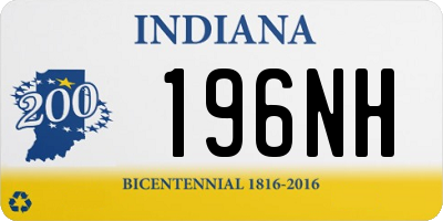 IN license plate 196NH