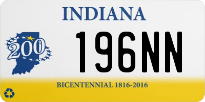 IN license plate 196NN