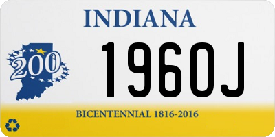 IN license plate 196OJ