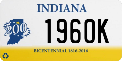 IN license plate 196OK