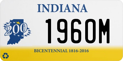 IN license plate 196OM