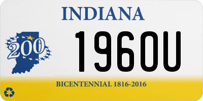 IN license plate 196OU