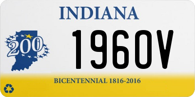 IN license plate 196OV