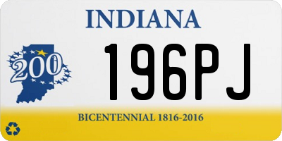 IN license plate 196PJ
