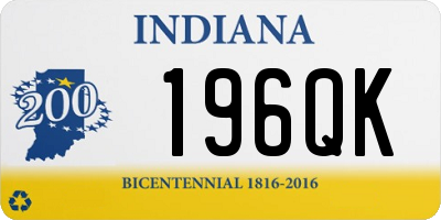 IN license plate 196QK