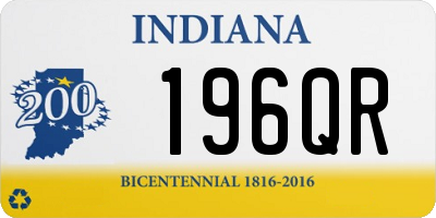 IN license plate 196QR