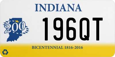 IN license plate 196QT