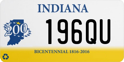 IN license plate 196QU