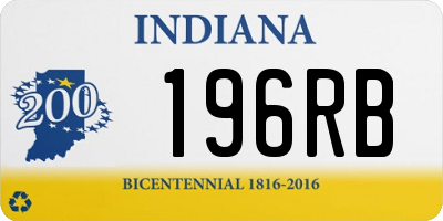 IN license plate 196RB