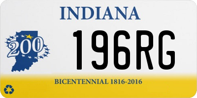 IN license plate 196RG