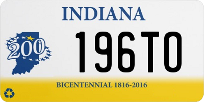 IN license plate 196TO