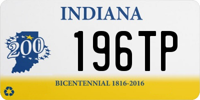 IN license plate 196TP