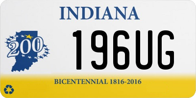 IN license plate 196UG