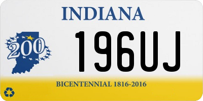 IN license plate 196UJ