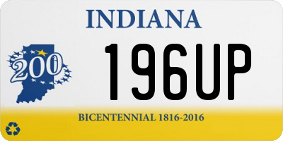 IN license plate 196UP