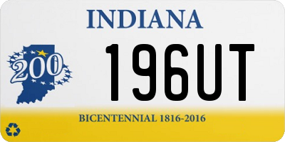 IN license plate 196UT