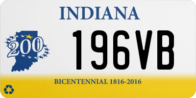 IN license plate 196VB