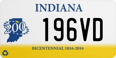 IN license plate 196VD