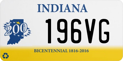 IN license plate 196VG