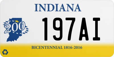 IN license plate 197AI